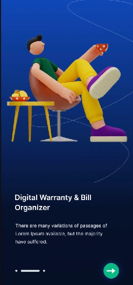 Digital Wallet concept screen