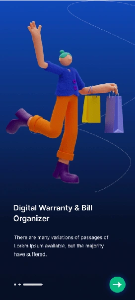 Digital Wallet concept screen