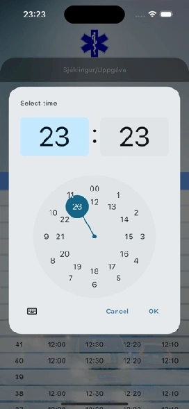 Timer App concept screen